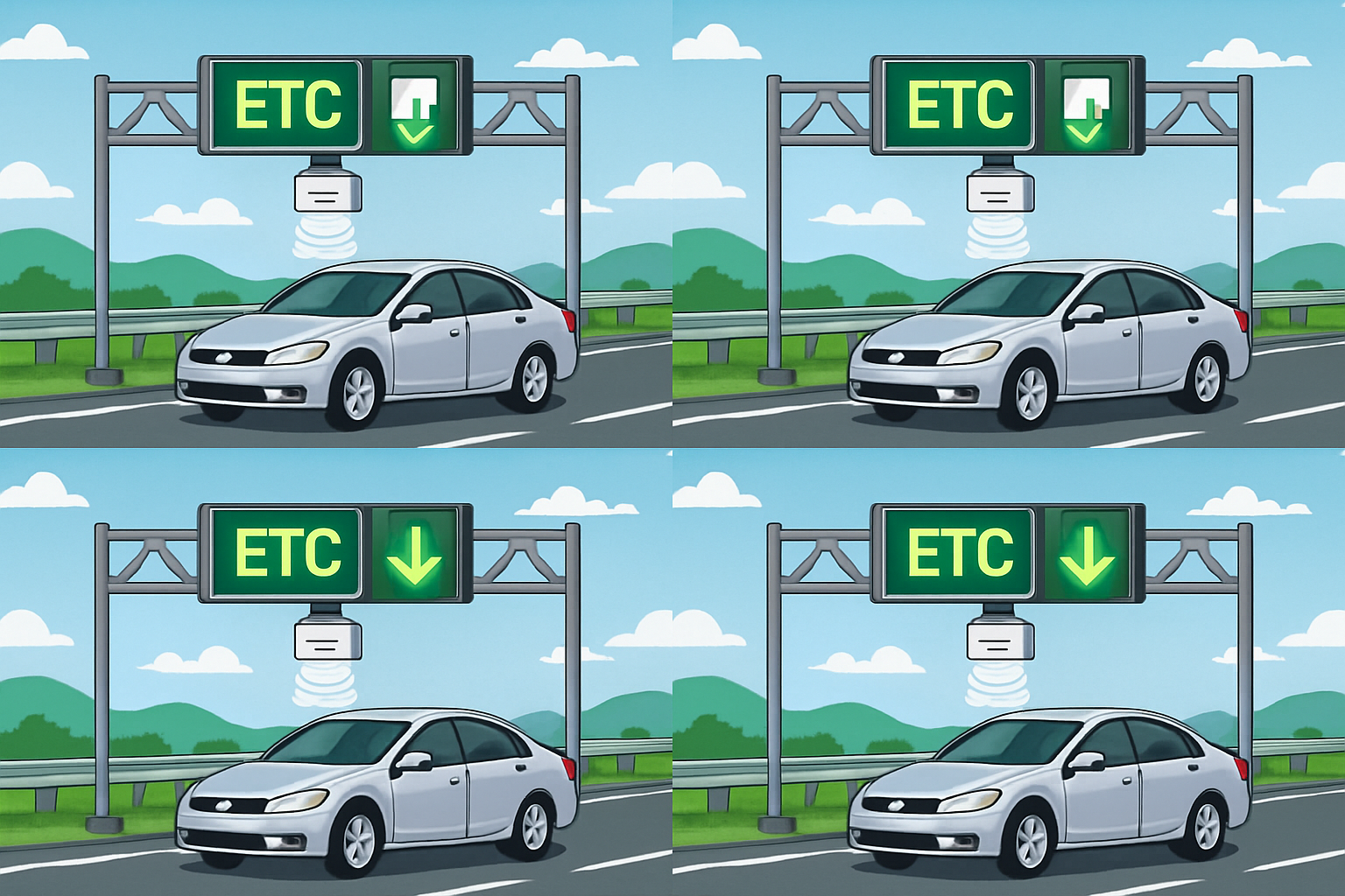 Seamless electronic road payment system in use